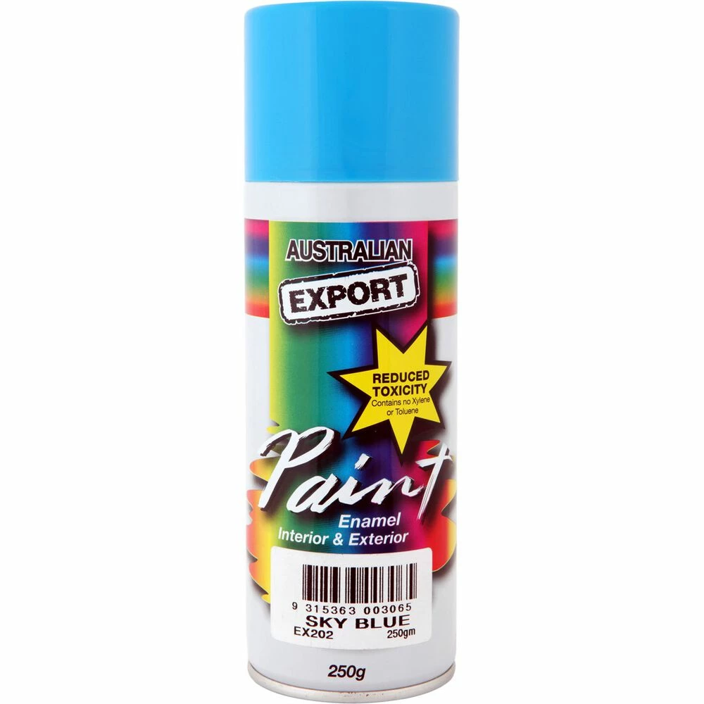 Export Aerosol Paint - Enamel, Sky Blue - 250g 3 Export Aerosol Paint - Enamel, Sky Blue - 250g