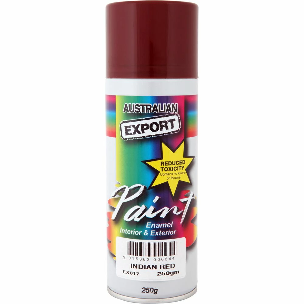 Export Aerosol Paint - Enamel, Indian Red - 250g 3 Export Aerosol Paint - Enamel, Indian Red - 250g