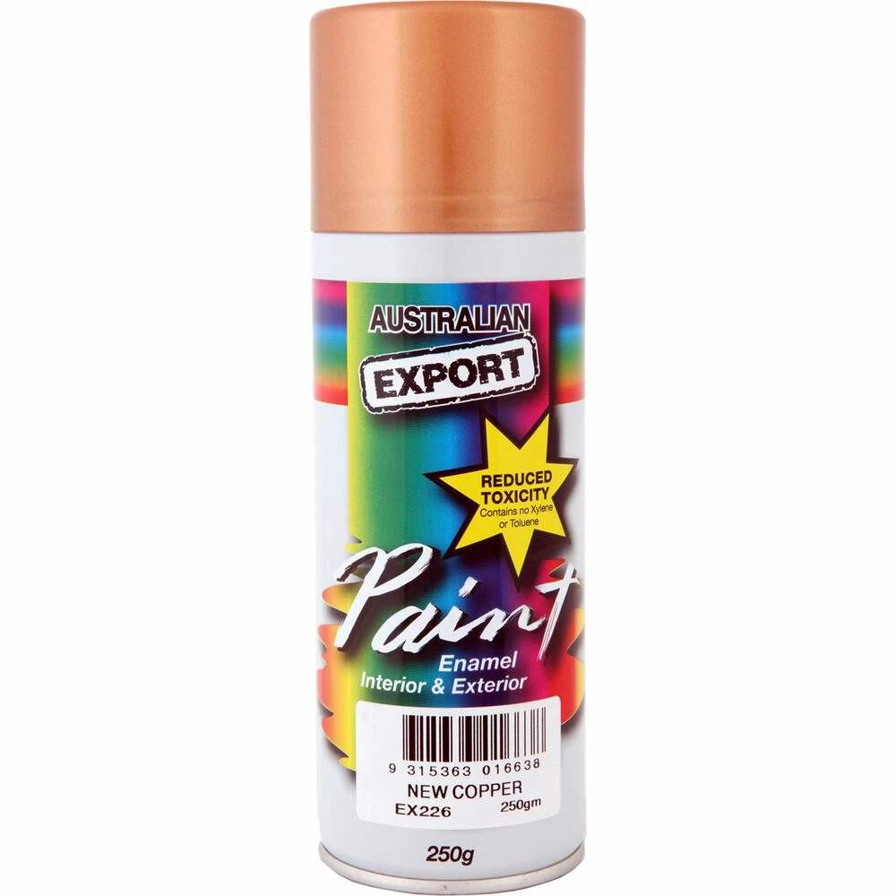 Export Aerosol Paint - Enamel, New Copper - 250g 3 Export Aerosol Paint - Enamel, New Copper - 250g