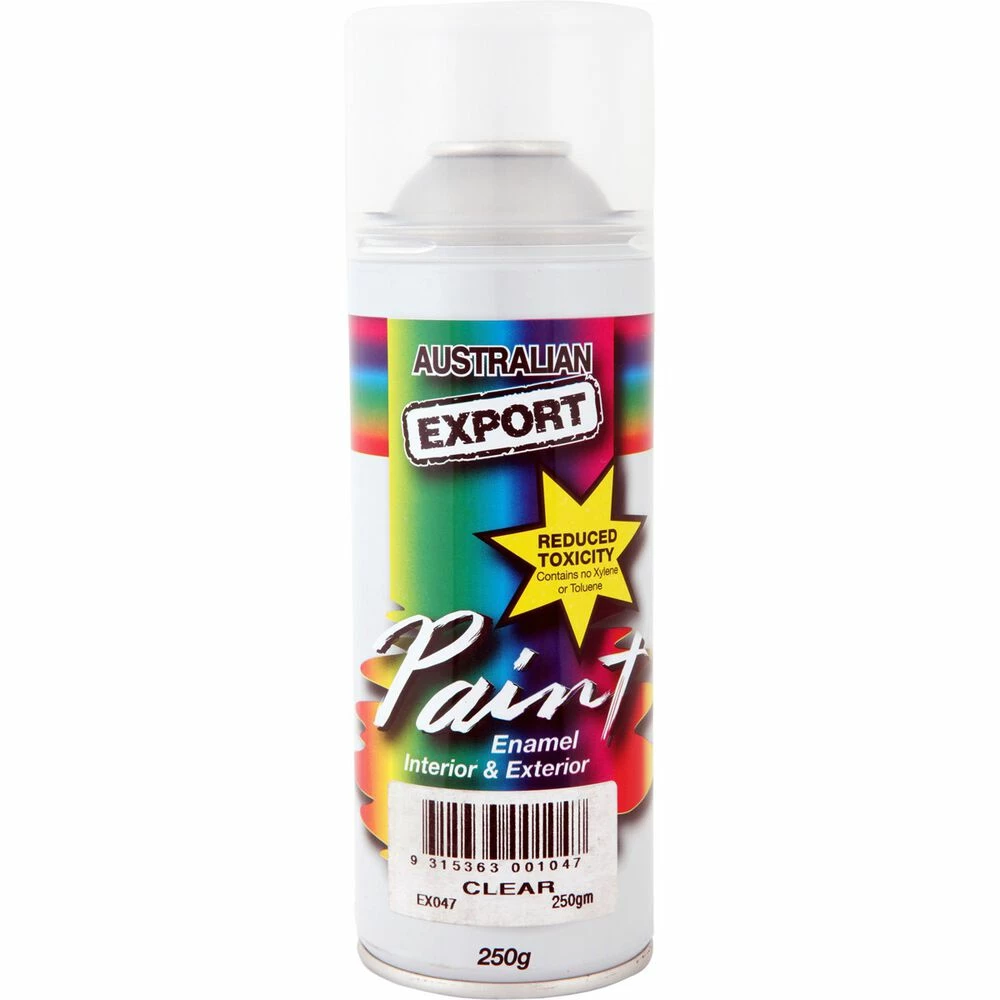Export Aerosol Paint - Enamel, Clear - 250g 3 Export Aerosol Paint - Enamel, Clear - 250g