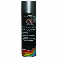 SCA Acrylic Aerosol Paint, Silver - 400g