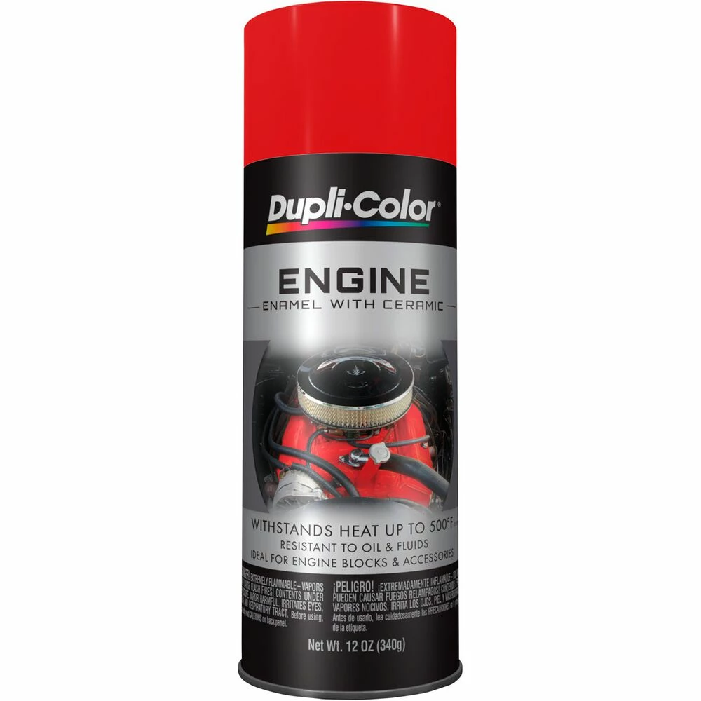 Dupli-Color Engine Enamel Aerosol Paint, Red - 340g 3 Dupli-Color Engine Enamel Aerosol Paint, Red - 340g