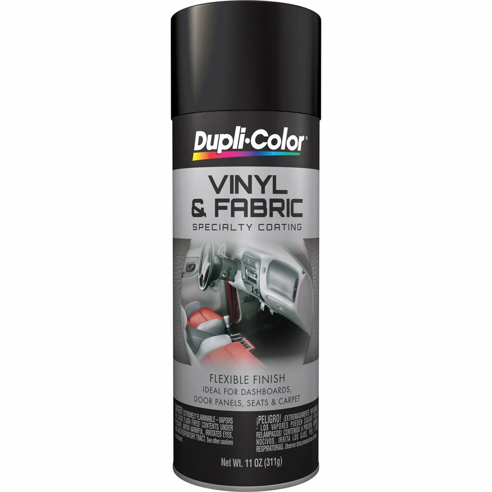Dupli-Color Vinyl And Fabric Paint Aerosol Paint, Flat Black - 311g 3 Dupli-Color Vinyl And Fabric Paint Aerosol Paint, Flat Black - 311g
