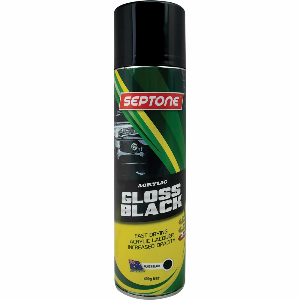 Septone®Acrylic Paint Gloss Black - 400g 3 Septone®Acrylic Paint Gloss Black - 400g