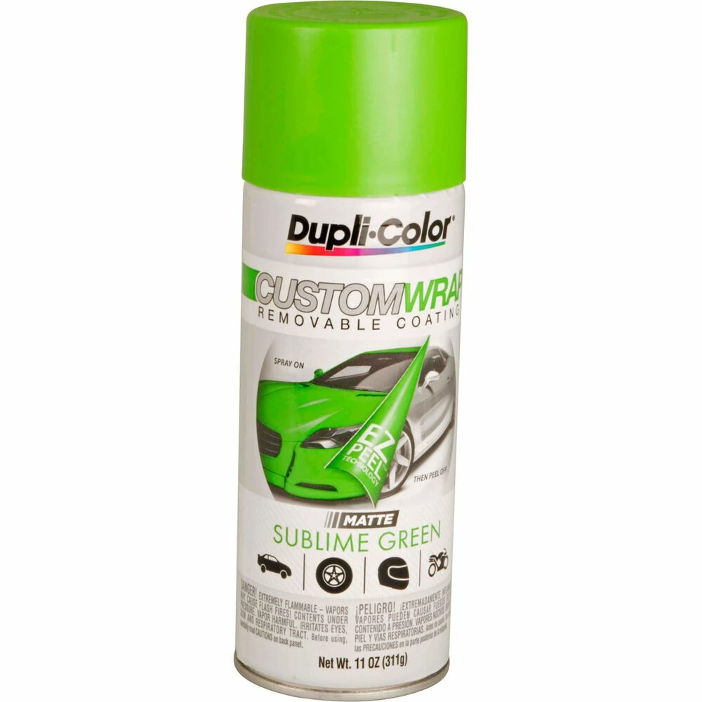 Dupli-Color Aerosol Paint Custom Wrap, Matte Sublime Green - 311g 3 Dupli-Color Aerosol Paint Custom Wrap, Matte Sublime Green - 311g