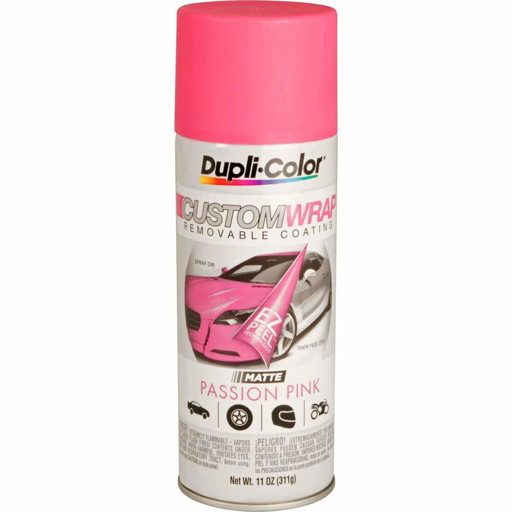 Dupli-Color Aerosol Paint Custom Wrap, Matte Passion Pink - 311g 3 Dupli-Color Aerosol Paint Custom Wrap, Matte Passion Pink - 311g