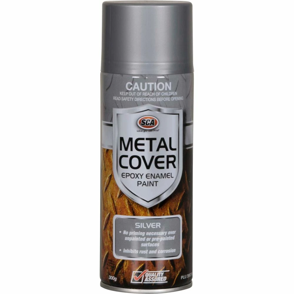 SCA Metal Cover Enamel Rust Paint Silver - 300g 3 SCA Metal Cover Enamel Rust Paint Silver - 300g
