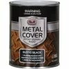 SCA Metal Cover Enamel Rust Paint Gloss Black - 1 Litre