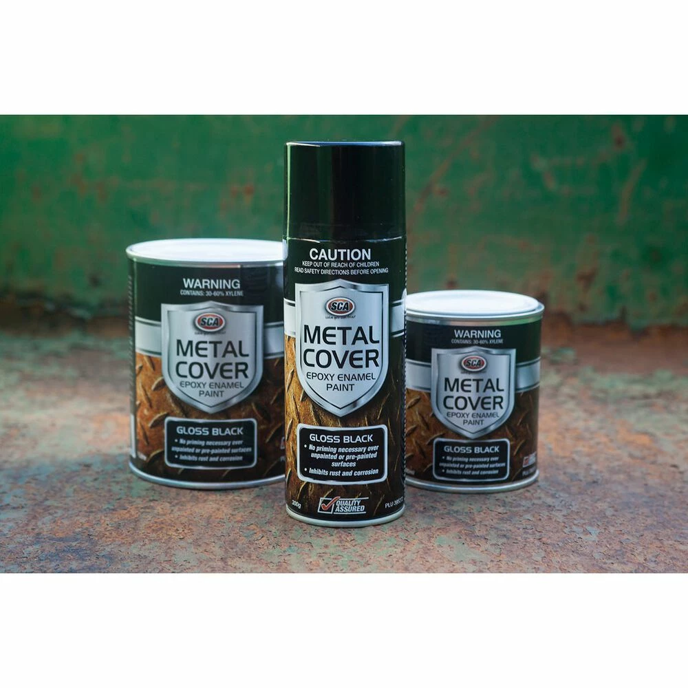 SCA Metal Cover Enamel Rust Paint Silver - 1 Litre 6 SCA Metal Cover Enamel Rust Paint Silver - 1 Litre - Image 4