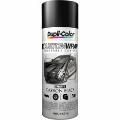 Dupli-Color Aerosol Paint Custom Wrap, Matte Carbon Black - 311g