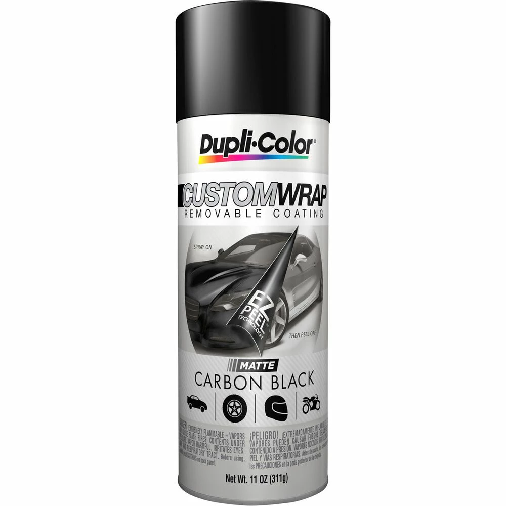 Dupli-Color Aerosol Paint Custom Wrap, Matte Carbon Black - 311g 3 Dupli-Color Aerosol Paint Custom Wrap, Matte Carbon Black - 311g