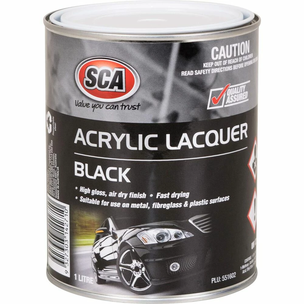 SCA Acrylic Paint, Black - 1 Litre 3 SCA Acrylic Paint, Black - 1 Litre