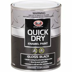 SCA Quick Dry Enamel Black - 1 Litre