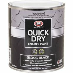 SCA Quick Dry Enamel Black - 2 Litre