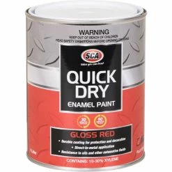 SCA Quick Dry Enamel Red - 1 Litre