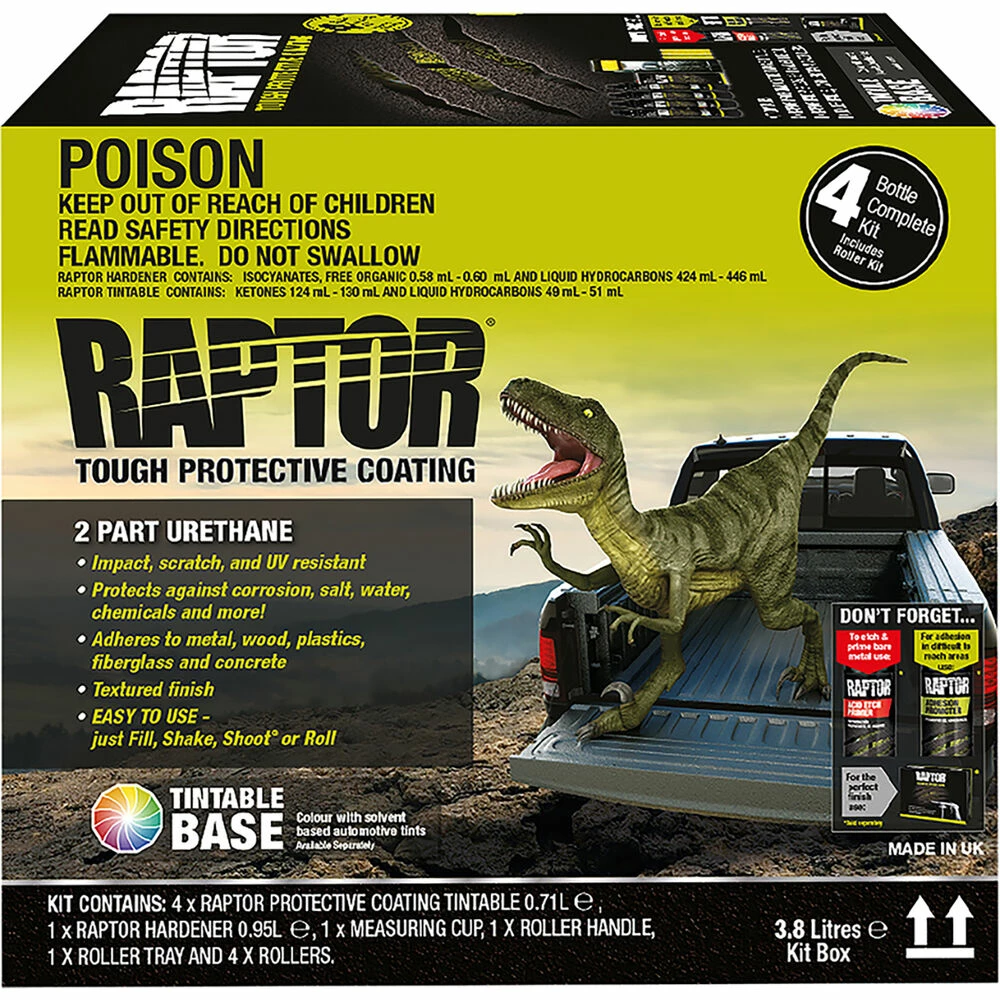Raptor 2K Bedliner - 4 Litre Tintable Kit 3 Raptor 2K Bedliner - 4 Litre Tintable Kit