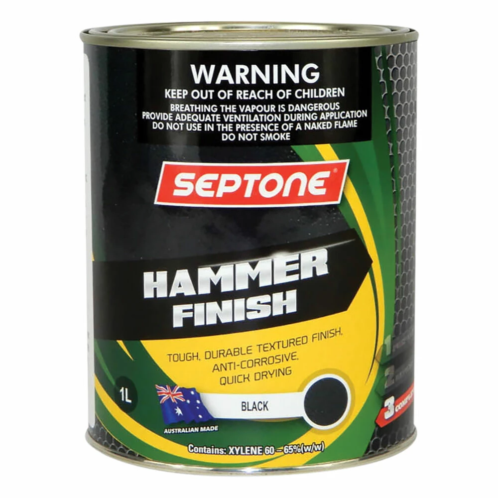 Septone®Hammer Finish, Black - 1 Litre 3 Septone®Hammer Finish, Black - 1 Litre