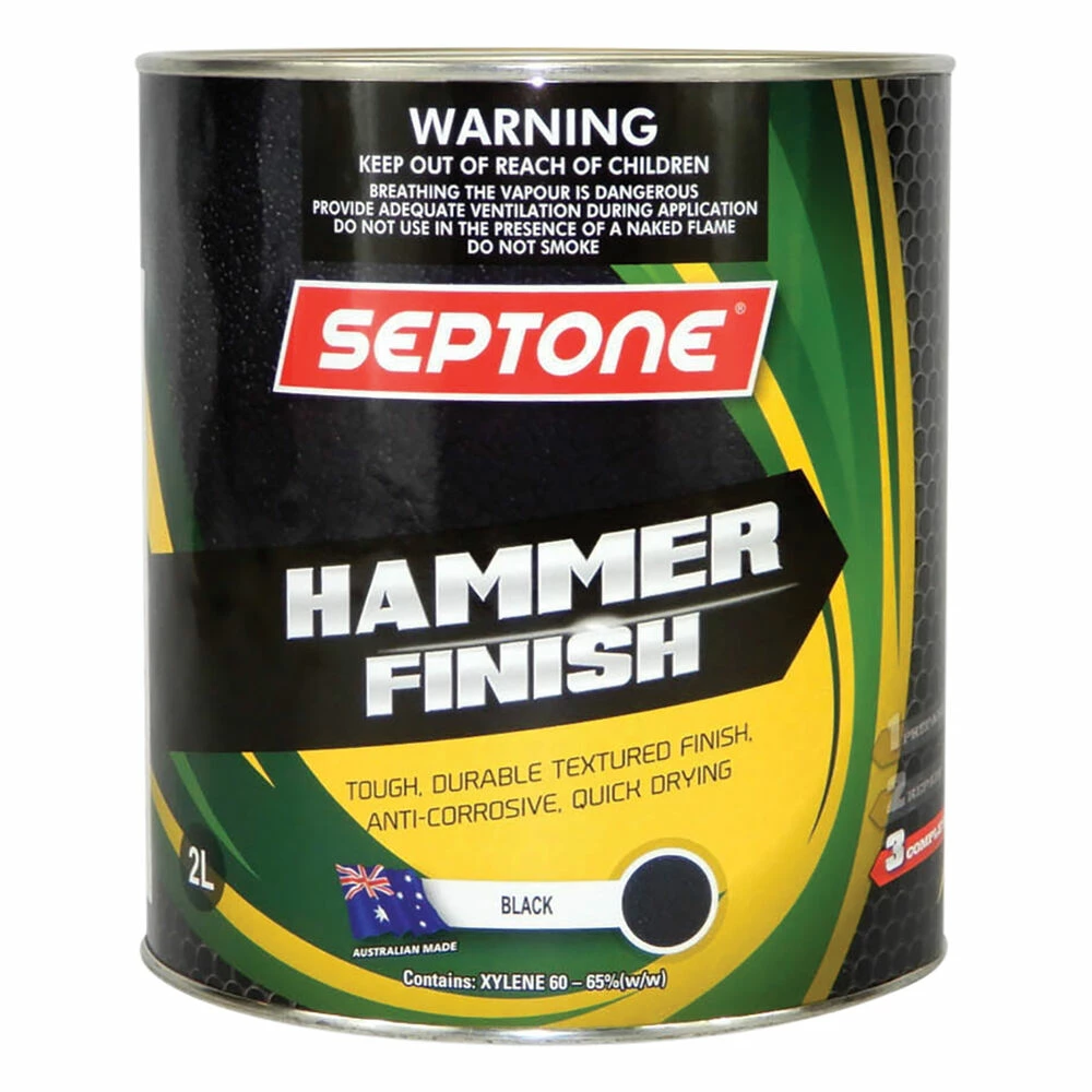 Septone®Hammer Finish, Black - 2 Litre 3 Septone®Hammer Finish, Black - 2 Litre