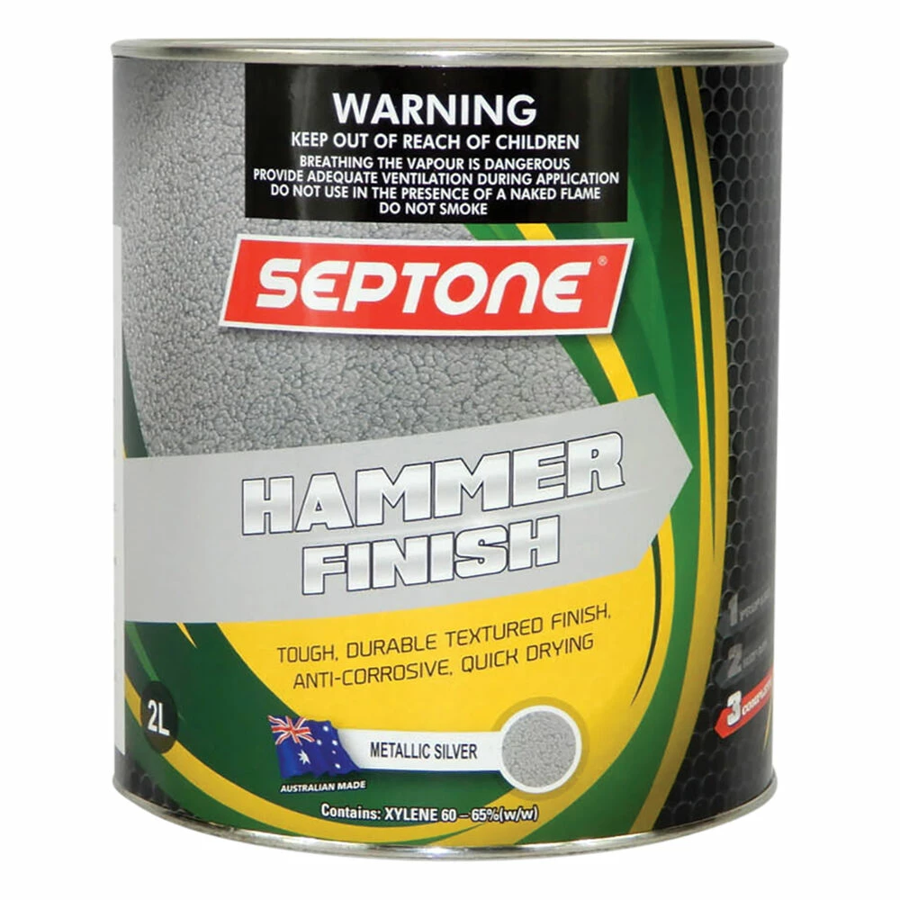 Septone®Hammer Finish, Silver - 2 Litre 3 Septone®Hammer Finish, Silver - 2 Litre