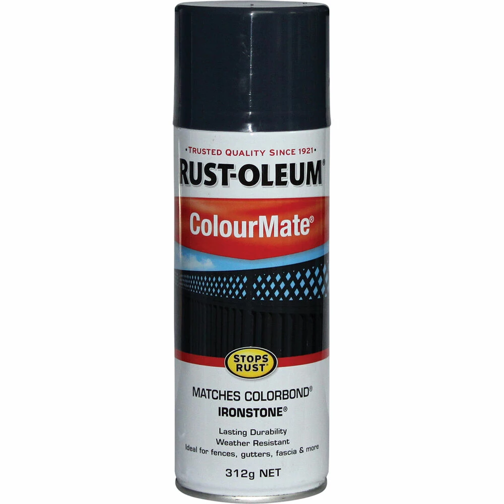 Rust-Oleum Aerosol Paint - Colourmate, Ironstone 312g 3 Rust-Oleum Aerosol Paint - Colourmate, Ironstone 312g