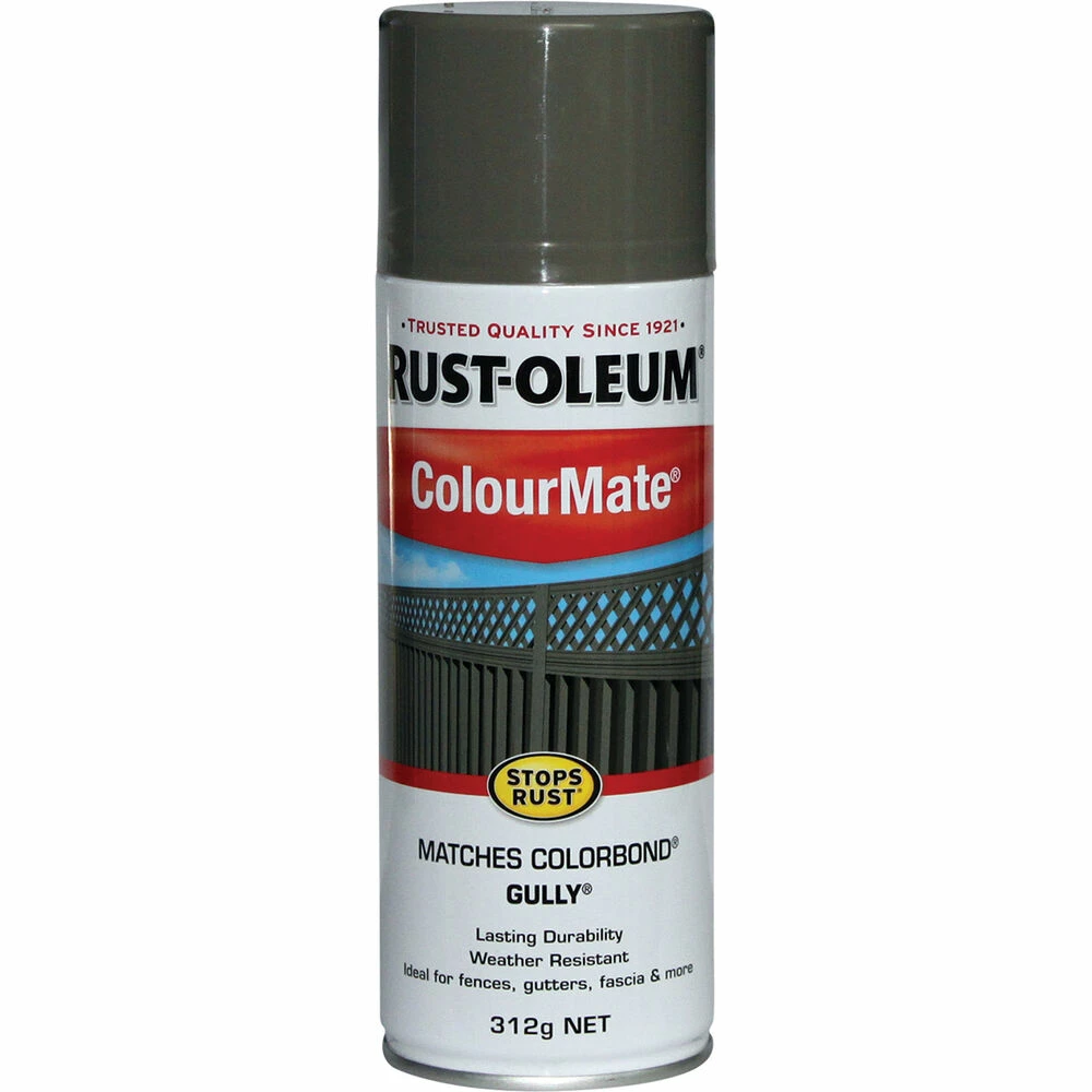 Rust-Oleum Aerosol Paint - Colourmate, Gully 312g 3 Rust-Oleum Aerosol Paint - Colourmate, Gully 312g