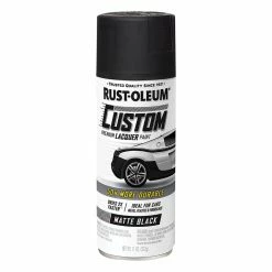 Rust-Oleum Aerosol Paint Custom Lacquer, Matte Black - 311g