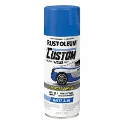 Rust-Oleum Aerosol Paint Custom Lacquer, Matte Blue - 311g