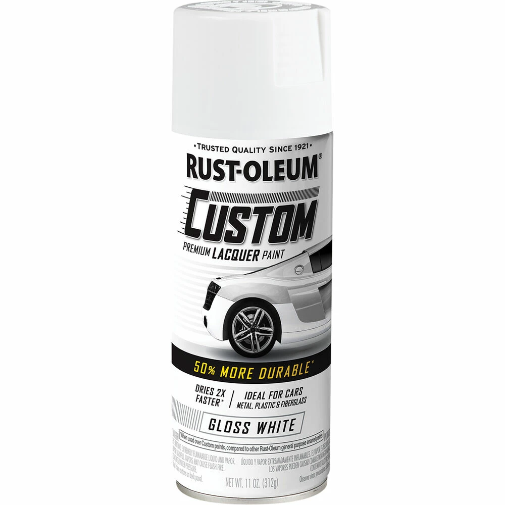 Rust-Oleum Aerosol Paint Custom Lacquer Gloss White 311g 3 Rust-Oleum Aerosol Paint Custom Lacquer Gloss White 311g