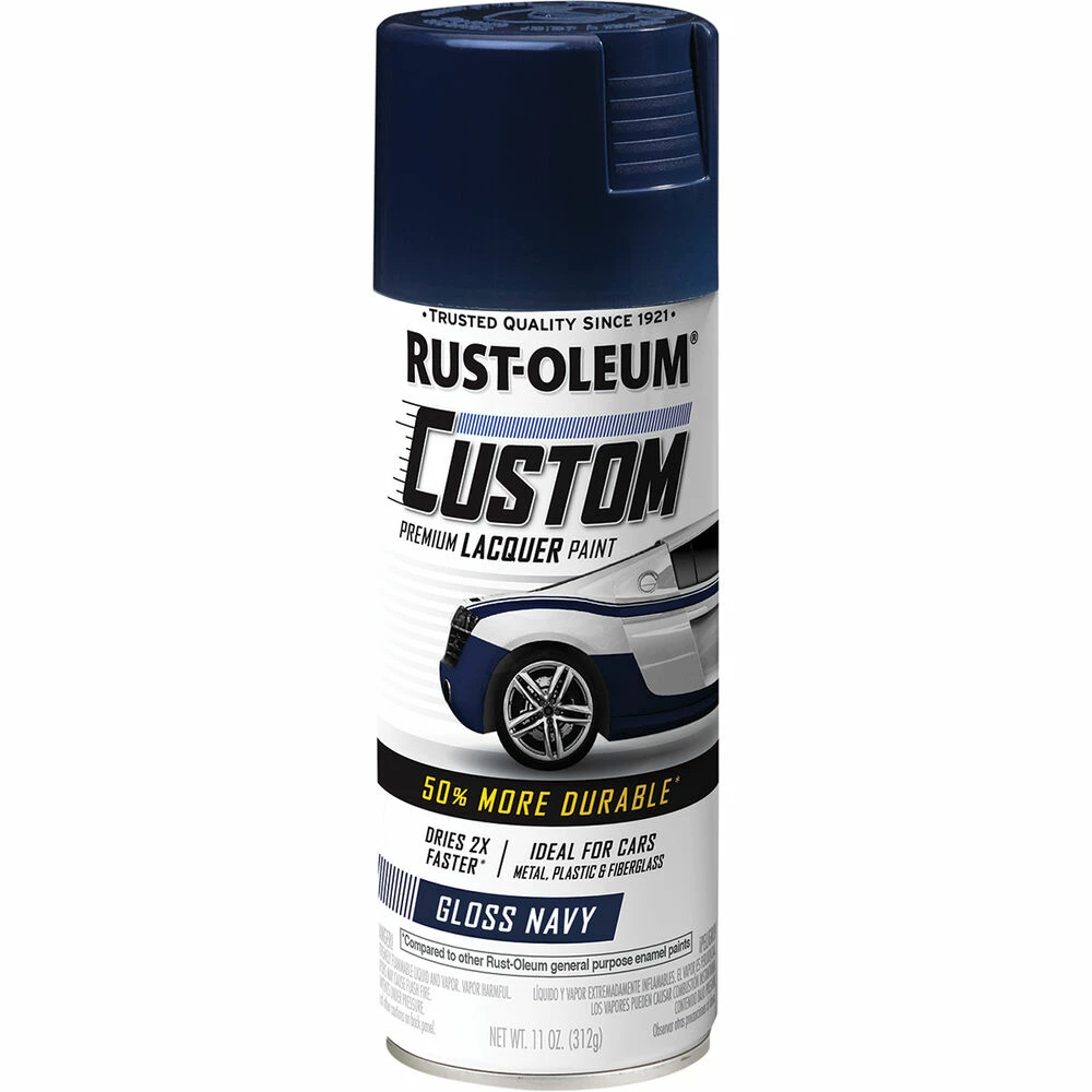 Rust-Oleum Aerosol Paint Custom Lacquer Gloss Navy 311g 3 Rust-Oleum Aerosol Paint Custom Lacquer Gloss Navy 311g