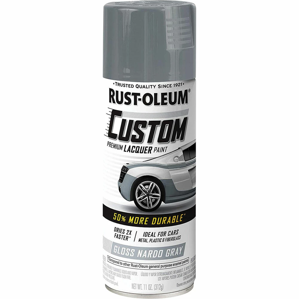 Rust-Oleum Aerosol Paint Custom Lacquer Gloss Grey 311g 3 Rust-Oleum Aerosol Paint Custom Lacquer Gloss Grey 311g
