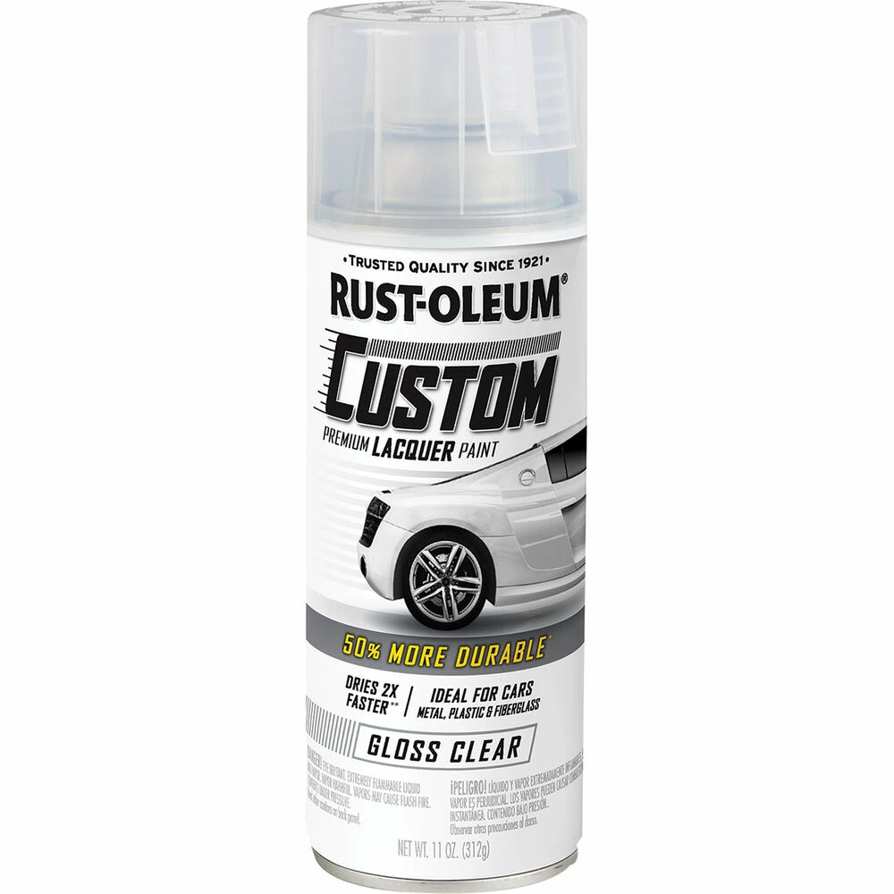 Rust-Oleum Aerosol Paint Custom Lacquer Gloss Clear 311g 3 Rust-Oleum Aerosol Paint Custom Lacquer Gloss Clear 311g