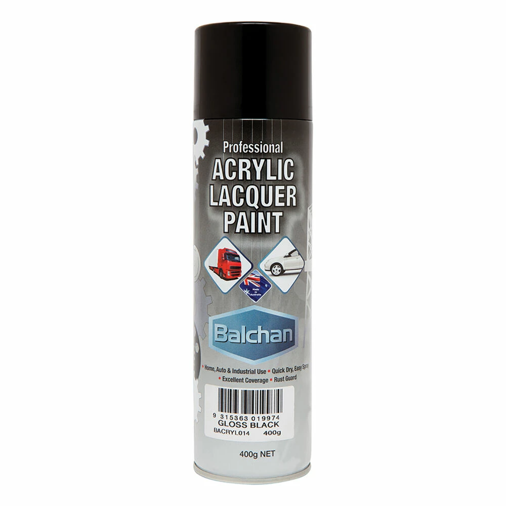 Balchan Acrylic Paint Gloss Black 400g 3 Balchan Acrylic Paint Gloss Black 400g