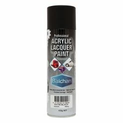 Balchan Acrylic Paint Satin Black 400g