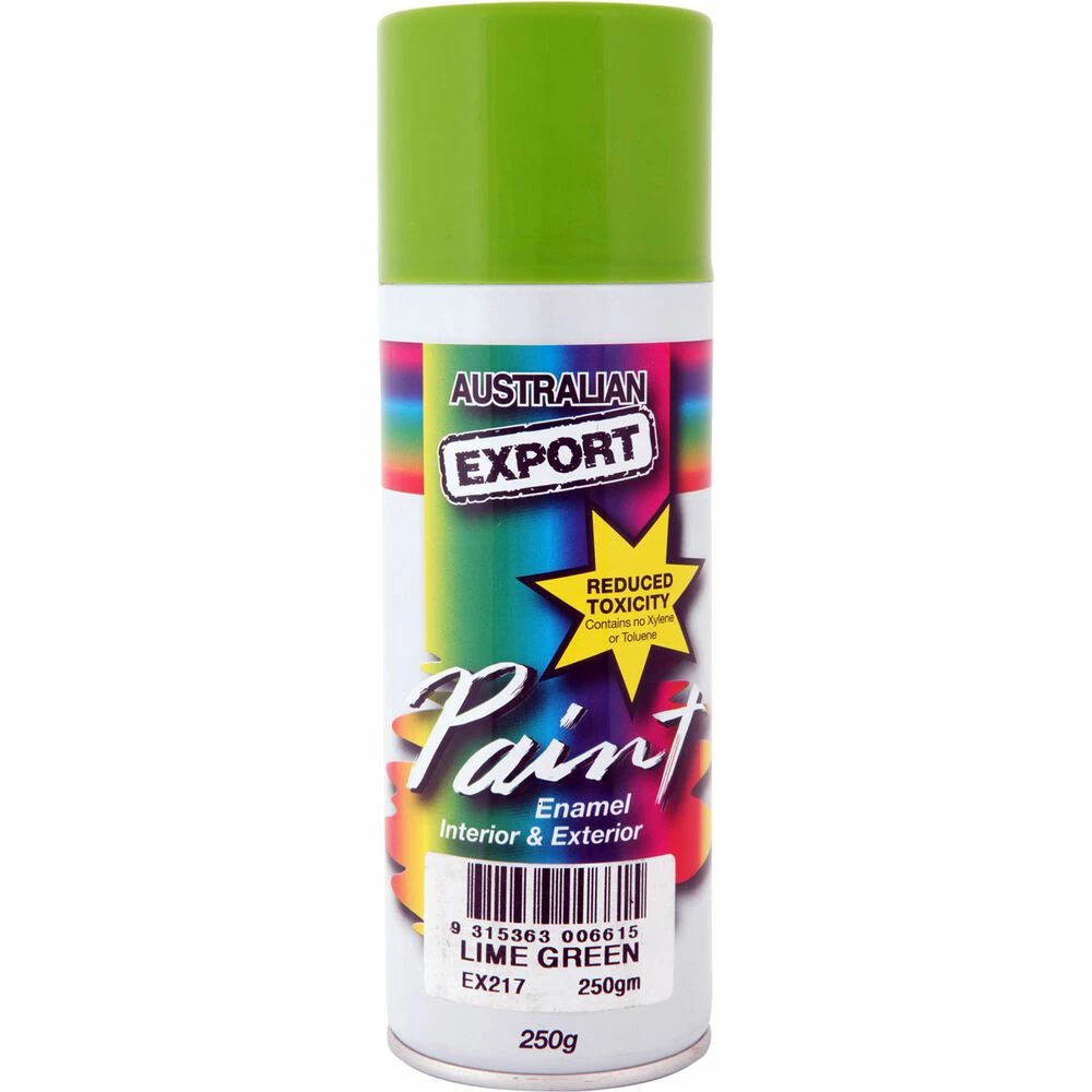 Export Aerosol Paint Enamel, Lime Green - 250g 3 Export Aerosol Paint Enamel, Lime Green - 250g