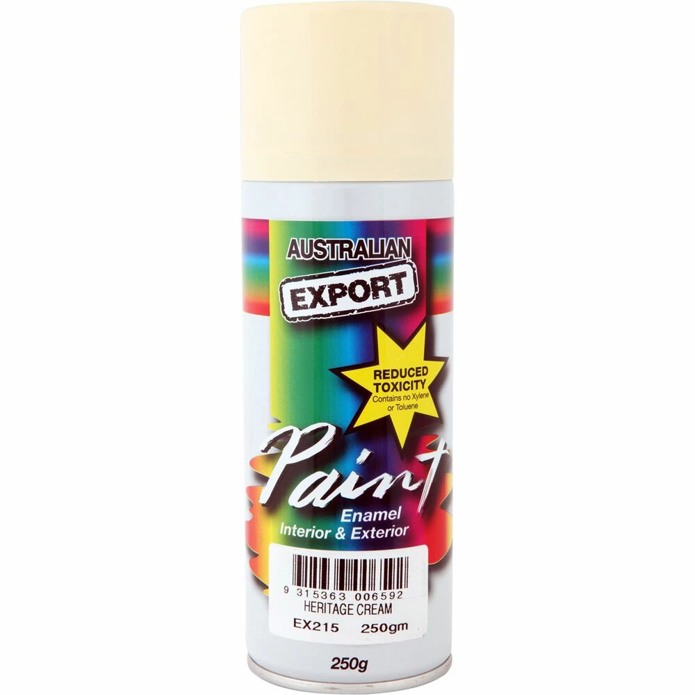 Export Aerosol Paint - Enamel, Heritage Cream - 250g 3 Export Aerosol Paint - Enamel, Heritage Cream - 250g