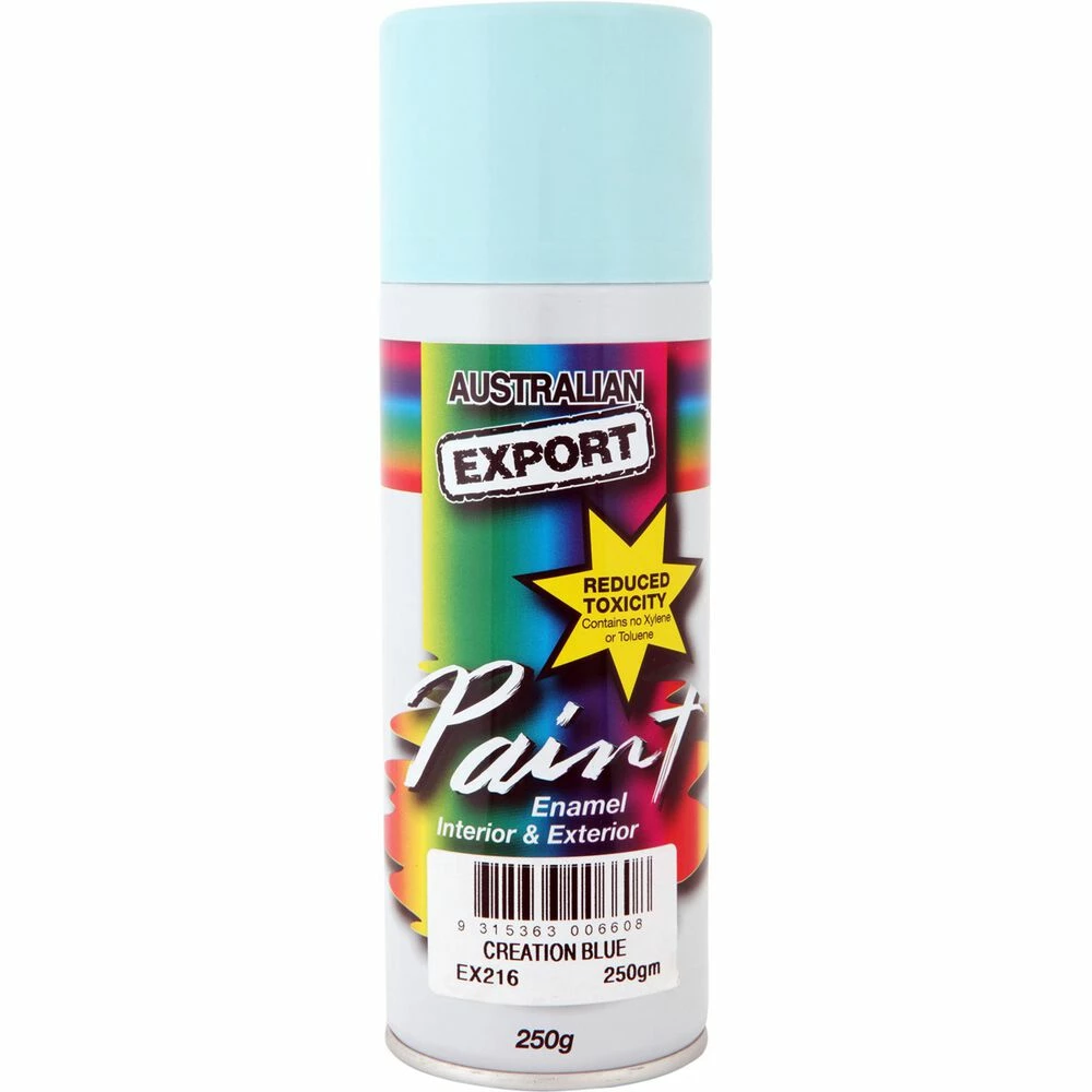 Export Aerosol Paint - Enamel, Creation Blue - 250g 3 Export Aerosol Paint - Enamel, Creation Blue - 250g