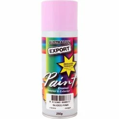Export Aerosol Paint Enamel, Gloss Pink - 250g