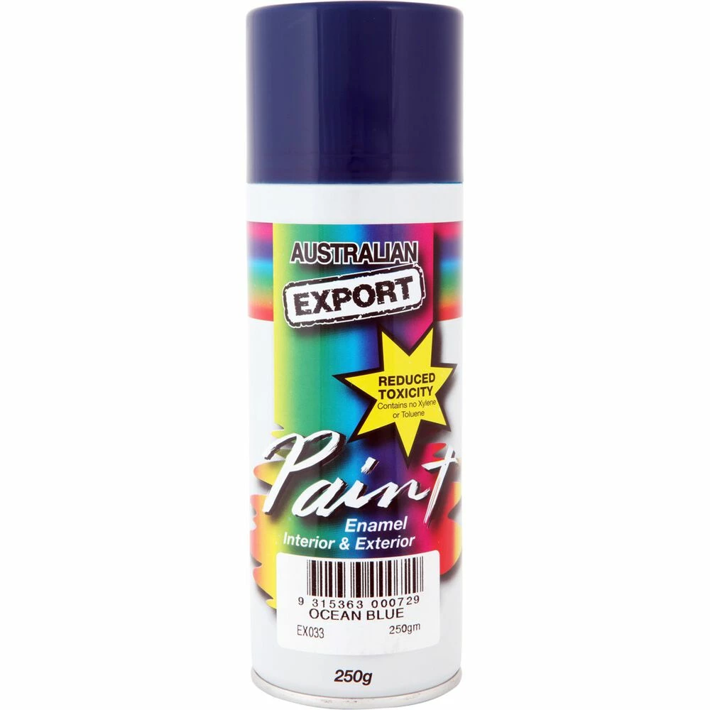 Export Aerosol Paint Enamel, Blue - 250g 3 Export Aerosol Paint Enamel, Blue - 250g