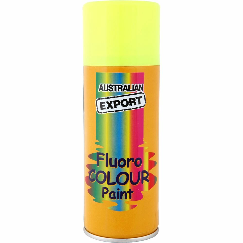 Export Enamel Aerosol Paint, Fluro Lunar Yellow - 125g 3 Export Enamel Aerosol Paint, Fluro Lunar Yellow - 125g
